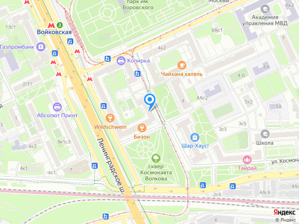 БиКод на карте