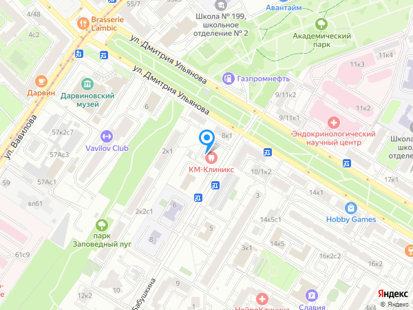 КМ Клиникс на карте