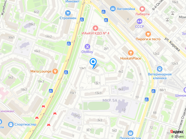 Стоматологическая клиника ДЕНТАЛЦЕНТР - ЖУЛЕБИНО на карте