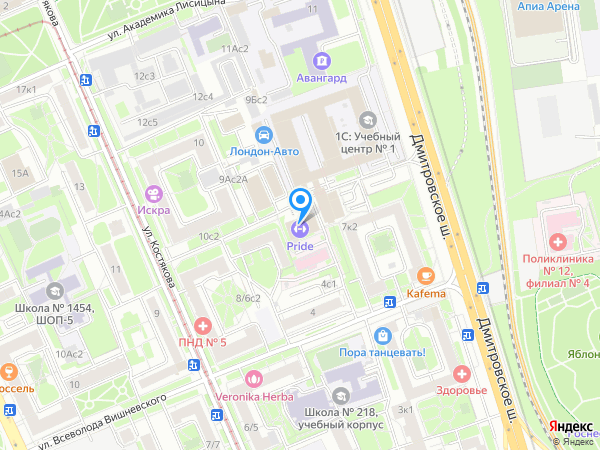 Дрим Тайм на карте