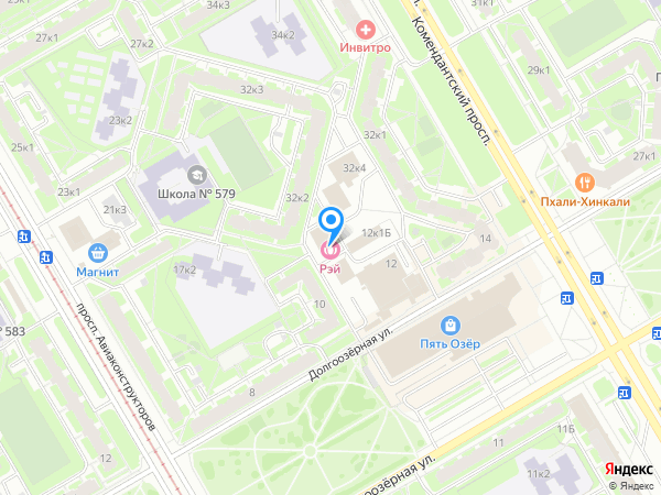 Стоматологический центр Мой Зубной по адресу Долгоозёрная, 12 к3 на карте