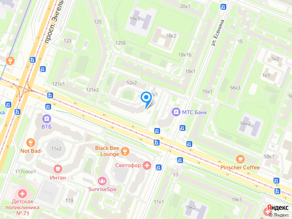 ЖК Елизаровский на карте