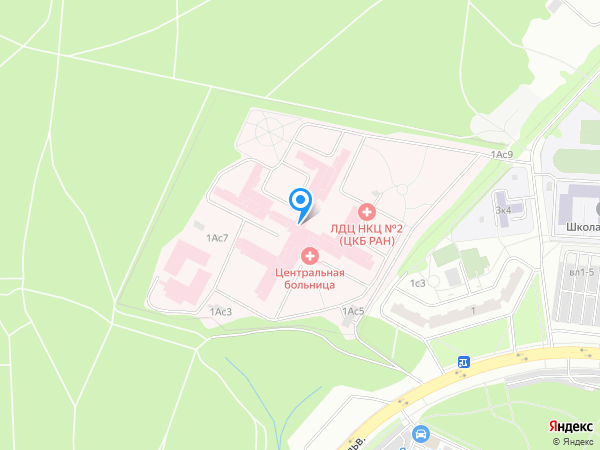 ЦКБ РАН на карте