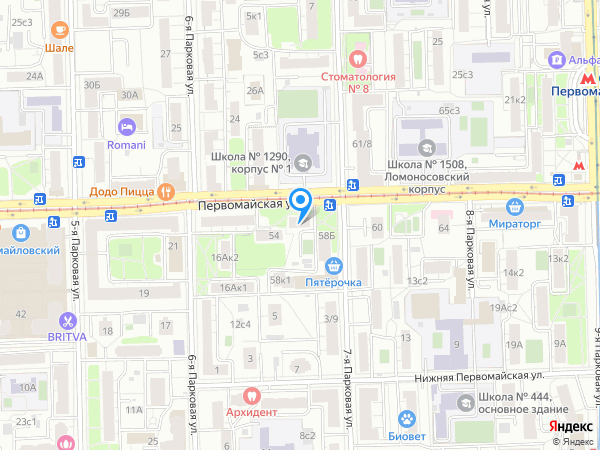 Стоматологическая клиника МЕДИКАСТОМ на карте