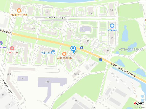 Офис продаж ЖК Живи! В Рыбацком на карте