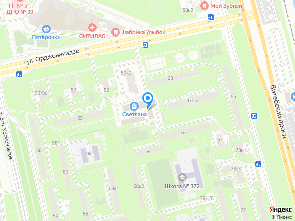 Блеск на карте