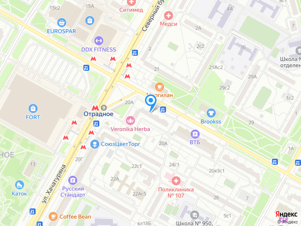 Стоматологическая клиника МАКДЕНТ на карте