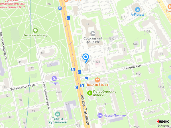 Северное сияние на карте