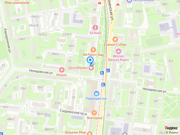 Стоматологическая клиника ДЕНТА БРАВО на карте