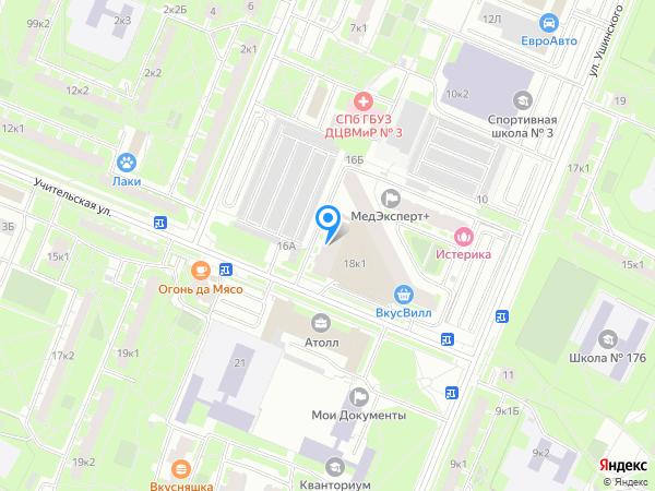Стоматология ЮНИДЕНТ на карте