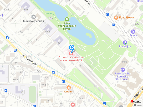 СТОМАТОЛОГИЧЕСКАЯ ПОЛИКЛИНИКА №2 ДЕПАРТАМЕНТА ЗДРАВООХРАНЕНИЯ МОСКВЫ на карте