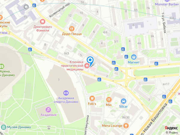 Стоматология ЧАСТНЫЙ ДАНТИСТ И КОЛЛЕГИ на карте