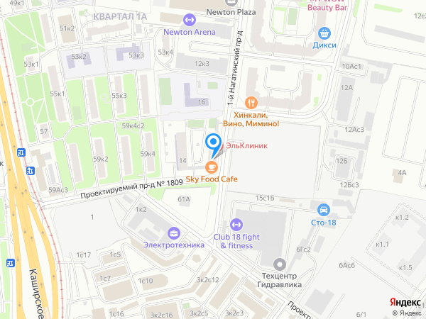 Многопрофильный медицинский центр Эльклиник на карте