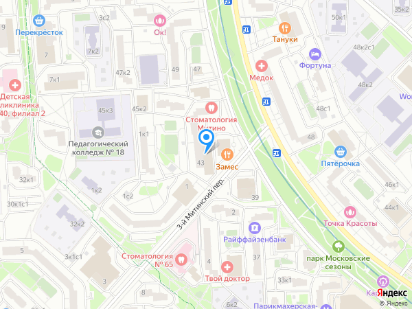 Стоматологический центр Митино на карте