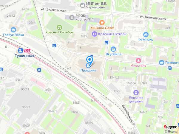 Территория красоты на карте
