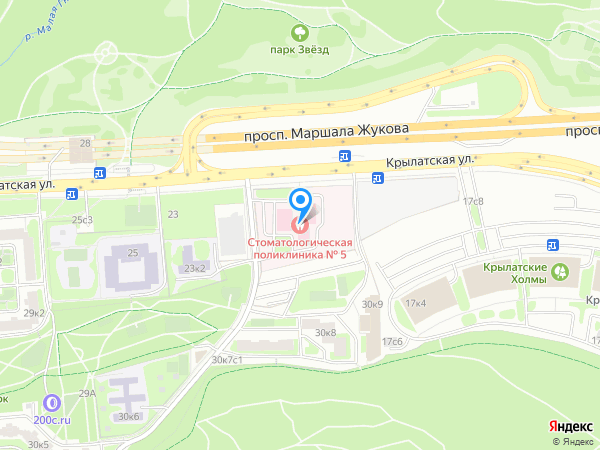 СТОМАТОЛОГИЧЕСКАЯ ПОЛИКЛИНИКА №5 ДЕПАРТАМЕНТА ЗДРАВООХРАНЕНИЯ МОСКВЫ на карте