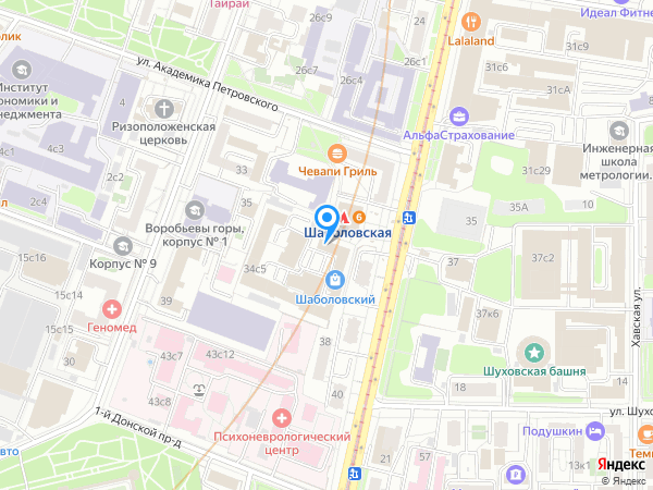 Стоматологическая клиника Алерта на карте