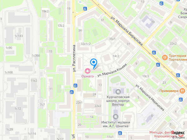 Орнатэ на карте