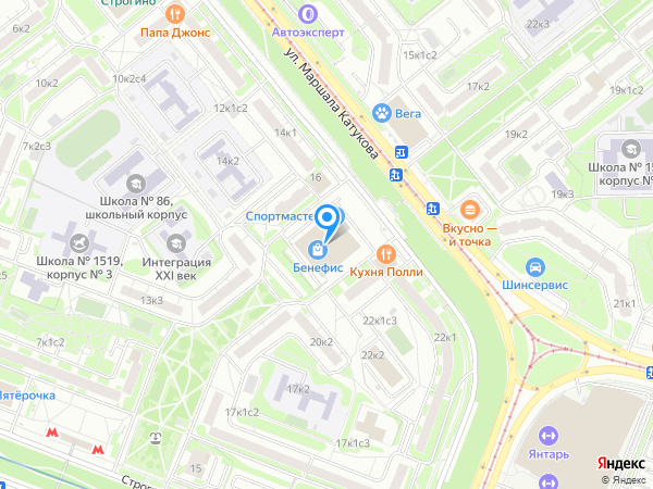 Гелиоса на карте