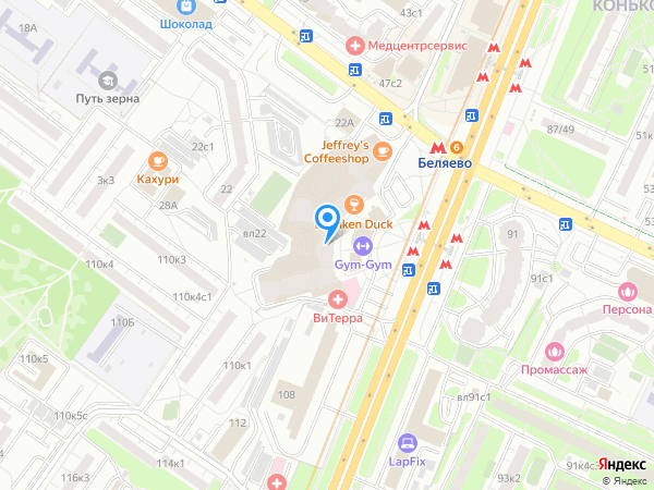 Стоматология АКФ-ДЕНТ на карте