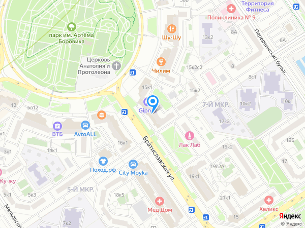 Жантиль на карте