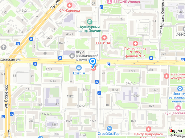 Детская стоматология СТОМАТОЛОГИЧЕСКАЯ ПОЛИКЛИНИКА №63 ДЕПАРТАМЕНТА ЗДРАВООХРАНЕНИЯ МОСКВЫ на карте