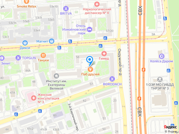 Территория привилегий на карте