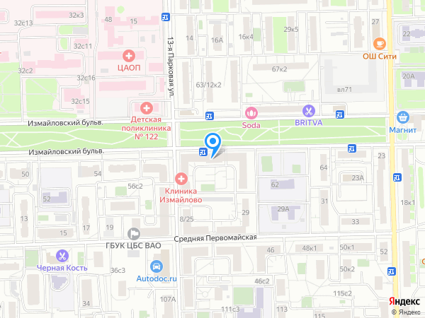 Клиника семейной медицины доктора Бандуриной на карте