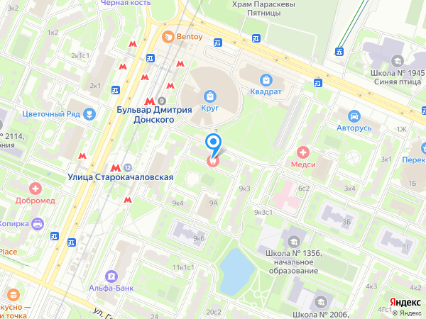 СТОМАТОЛОГИЧЕСКАЯ ПОЛИКЛИНИКА №64 ДЕПАРТАМЕНТА ЗДРАВООХРАНЕНИЯ МОСКВЫ на карте