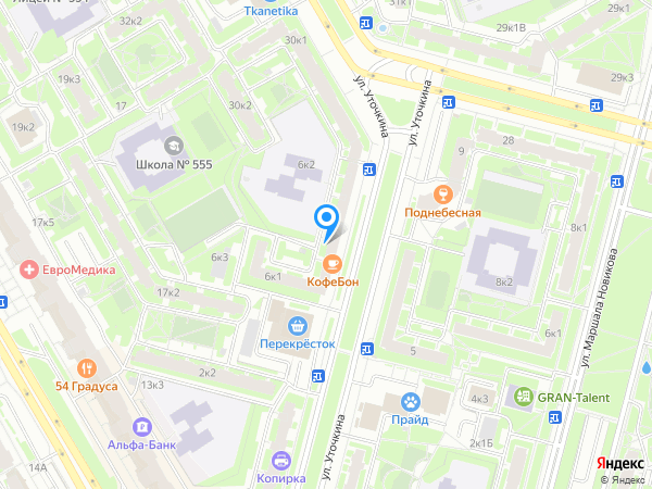 Части тела на карте