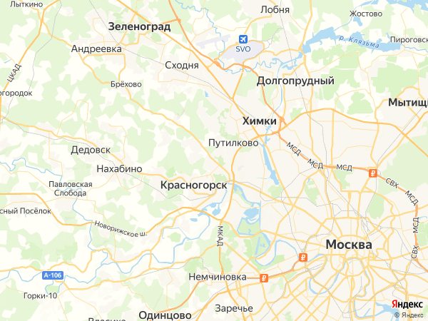 Клиника МЕДСИ В МИТИНО на карте