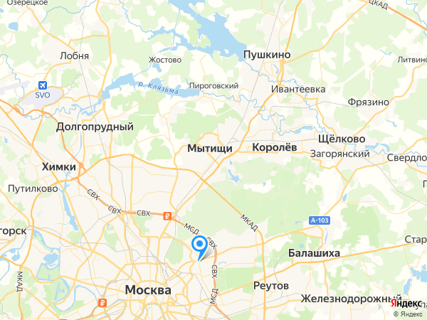 Клиника "КОРСАКОВ" в Мытищах на карте