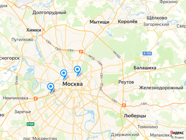 Сеть стоматологических клиник АЛЕНА на карте