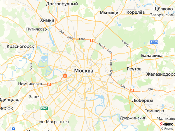 Сеть медицинских центров МЕДСИ на карте